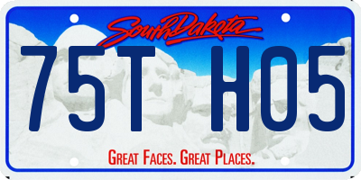 SD license plate 75TH05