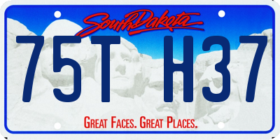 SD license plate 75TH37