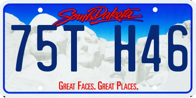 SD license plate 75TH46