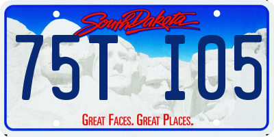 SD license plate 75TI05