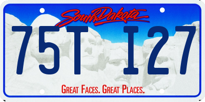 SD license plate 75TI27