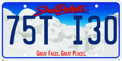 SD license plate 75TI30