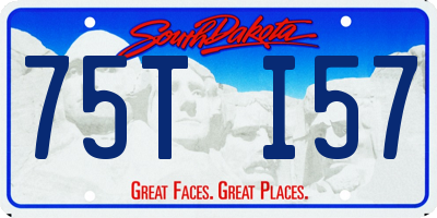SD license plate 75TI57