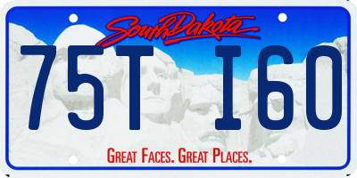 SD license plate 75TI60