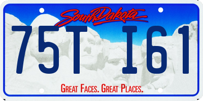 SD license plate 75TI61