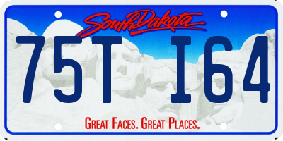 SD license plate 75TI64