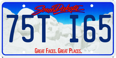 SD license plate 75TI65