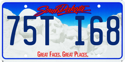 SD license plate 75TI68