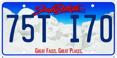 SD license plate 75TI70