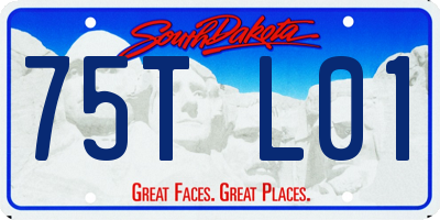 SD license plate 75TL01