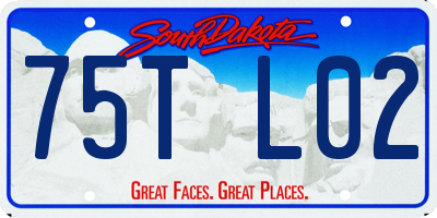 SD license plate 75TL02