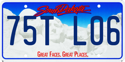 SD license plate 75TL06