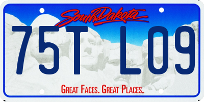 SD license plate 75TL09