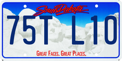 SD license plate 75TL10