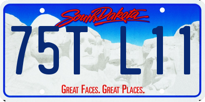 SD license plate 75TL11