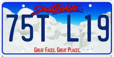 SD license plate 75TL19