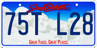 SD license plate 75TL28