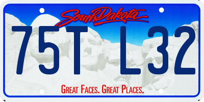 SD license plate 75TL32