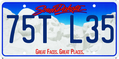 SD license plate 75TL35