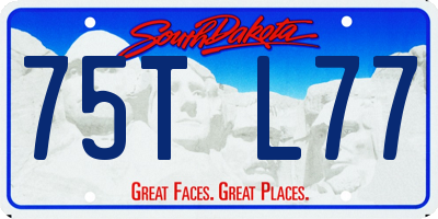 SD license plate 75TL77