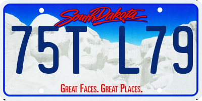 SD license plate 75TL79