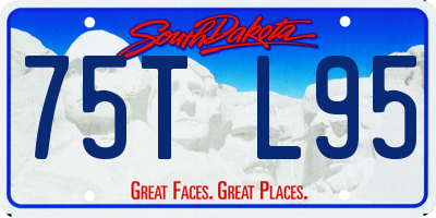 SD license plate 75TL95