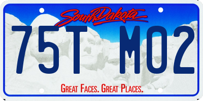 SD license plate 75TM02