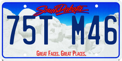 SD license plate 75TM46