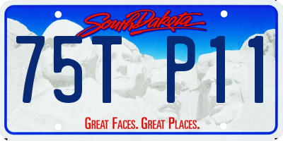 SD license plate 75TP11