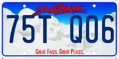 SD license plate 75TQ06