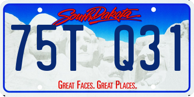 SD license plate 75TQ31