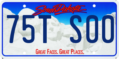 SD license plate 75TS00