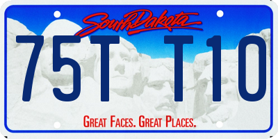 SD license plate 75TT10