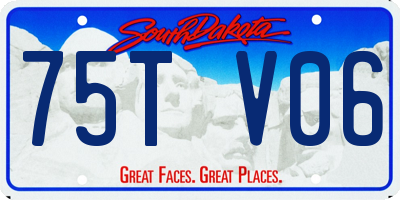 SD license plate 75TV06