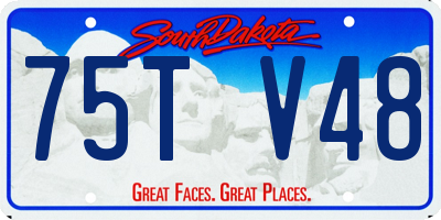 SD license plate 75TV48