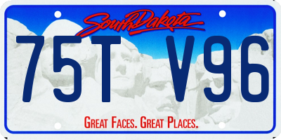 SD license plate 75TV96