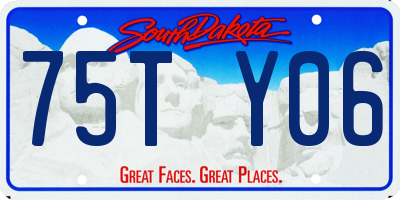 SD license plate 75TY06