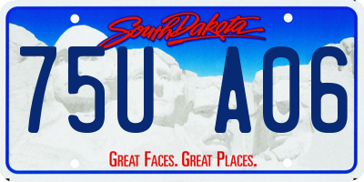 SD license plate 75UA06