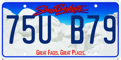 SD license plate 75UB79