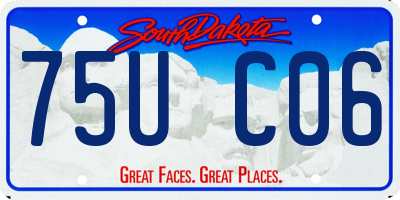 SD license plate 75UC06
