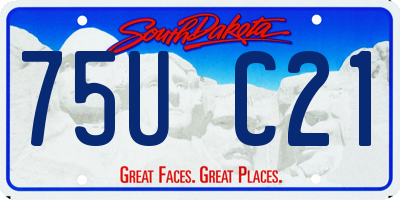 SD license plate 75UC21