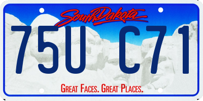 SD license plate 75UC71