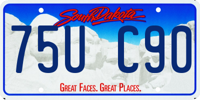 SD license plate 75UC90