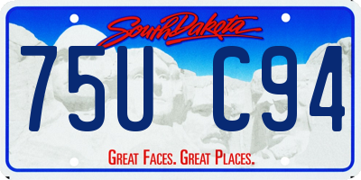 SD license plate 75UC94