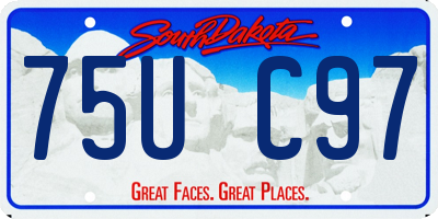 SD license plate 75UC97
