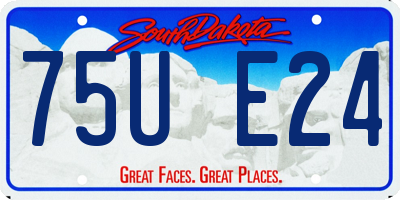 SD license plate 75UE24