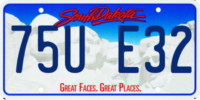 SD license plate 75UE32