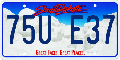 SD license plate 75UE37