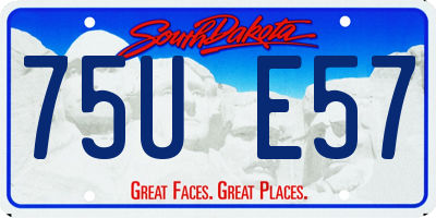 SD license plate 75UE57