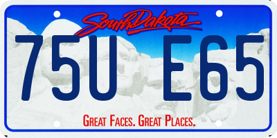 SD license plate 75UE65